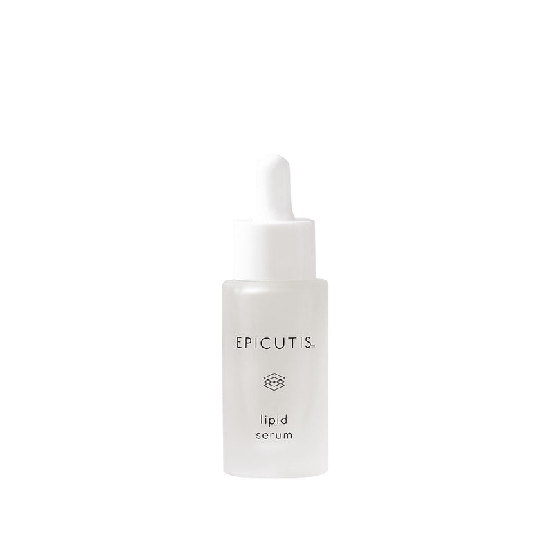 EPICUTIS Lipid Serum in a small, frosted glass dropper bottle with a white cap.